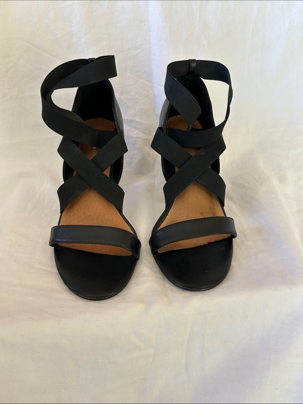 Torrid Insider Collection black Strappy Crisscross Ankle Sandals